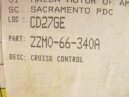 NOS OEM Cruise Control Kit 1995-1997 Mazda B4000 B-Series Truck ZZM0-66-340A