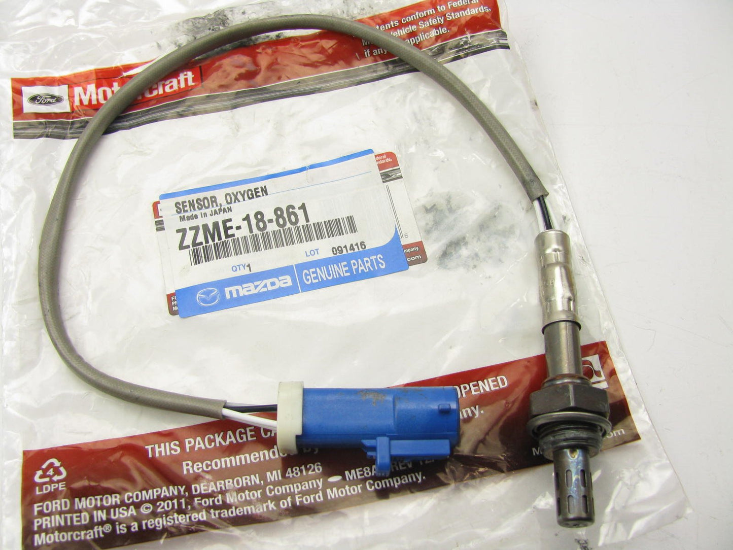 NEW - OEM Mazda ZZME-18-861 Rear Oxygen O2 Sensor 1994-97 B2300 1998-2000 B2500