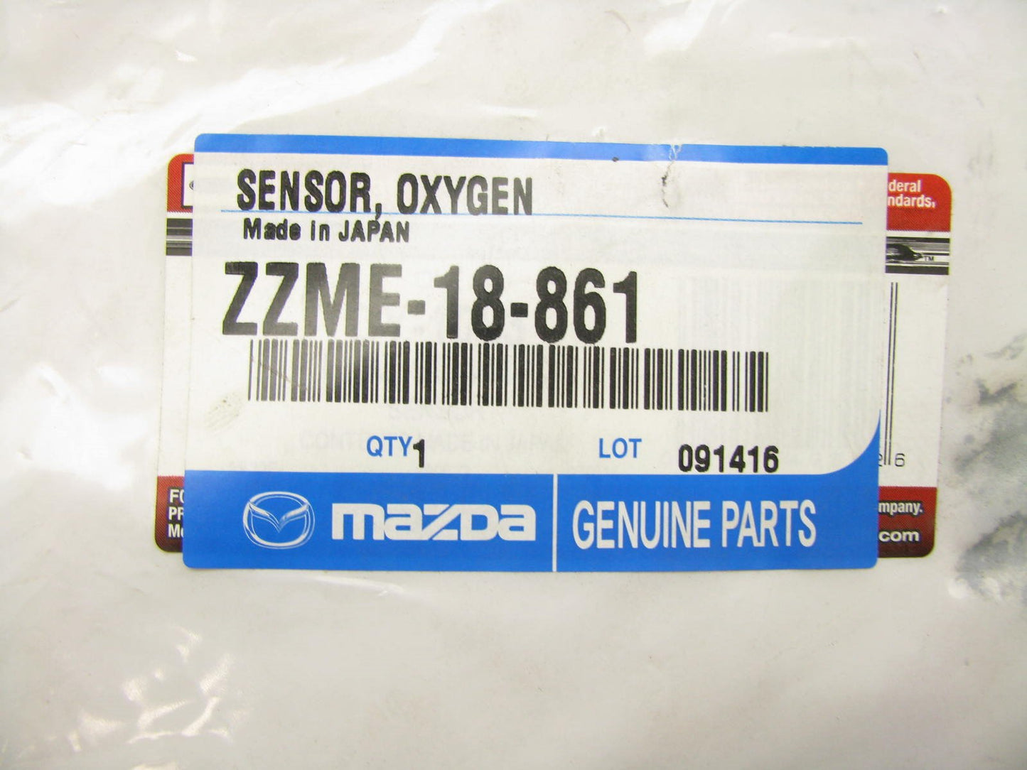 NEW - OEM Mazda ZZME-18-861 Rear Oxygen O2 Sensor 1994-97 B2300 1998-2000 B2500