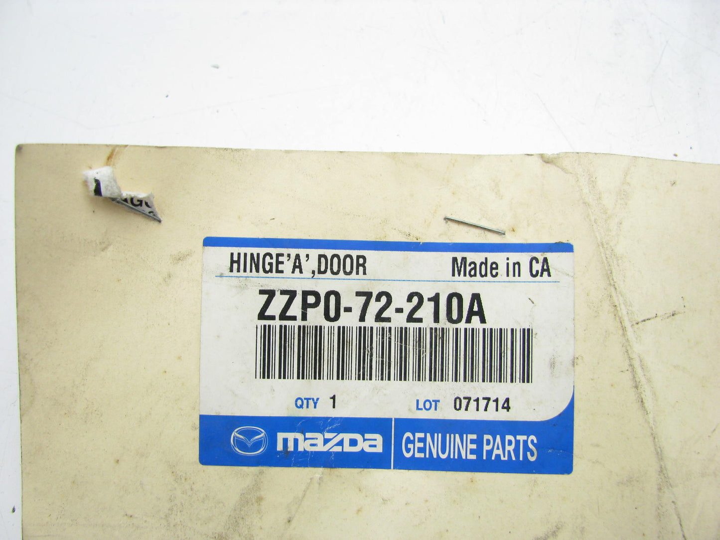 NEW - OEM Mazda ZZP0-72-210A Upper Door Hinge For 1998-2009 B-Series Trucks