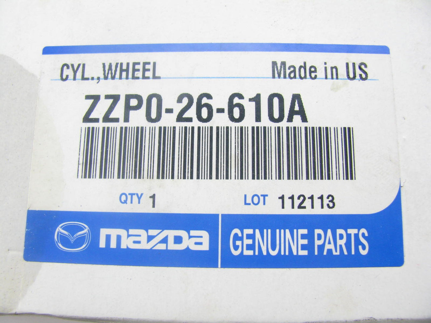 NEW GENUINE Drum Brake Wheel Cylinder 9 Inch OEM Mazda ZZP026610A