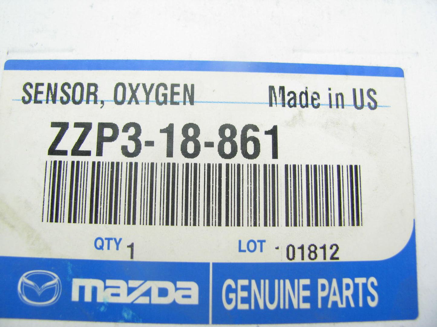 NEW GENUINE REAR LEFT Oxygen O2 Sensor OEM Mazda 1ZZP3-18-861