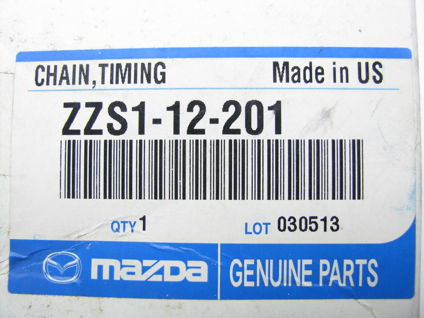 NEW GENUINE Engine Timing Chain OEM For 00-07 Mazda B3000 3.0L V6   ZZS1-12-201