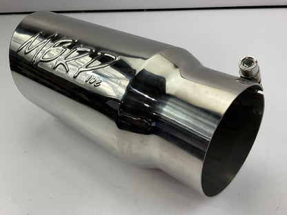 Mbrp T5051 12'' Long Exhaust Tip Angled Rolled End, 4'' Inlet, 5'' Outlet