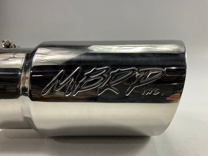MBRP T5074 6'' OD Outlet Dual Wall Angled Exhaust Tip - 12'' Long, 5'' Inlet