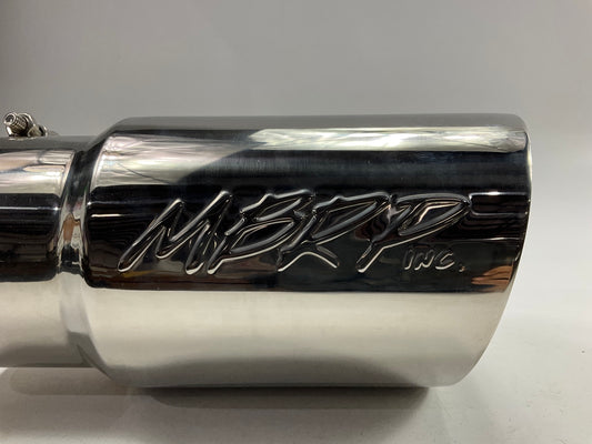 MBRP T5074 6'' OD Outlet Dual Wall Angled Exhaust Tip - 12'' Long, 5'' Inlet