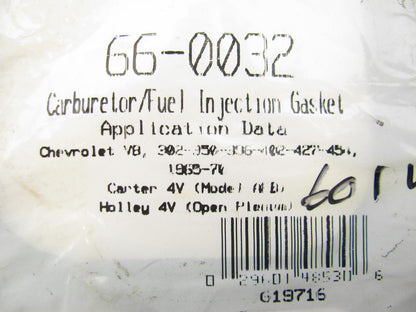 Mccord 66-0032 Carburetor Mounting Gasket