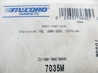 Mccord 7035M Engine Cylinder Head Gasket 1980-1984 GM 3.8L-V6