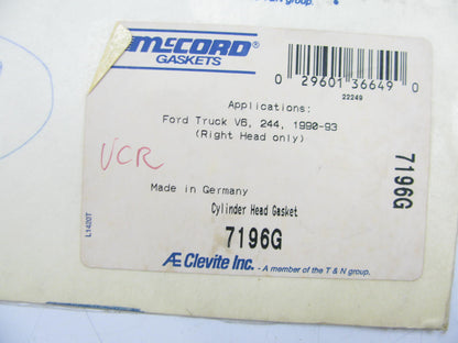 Mccord 7196G Right Cylinder Head Gasket For 1990-2000 Ford 4.0L-V6
