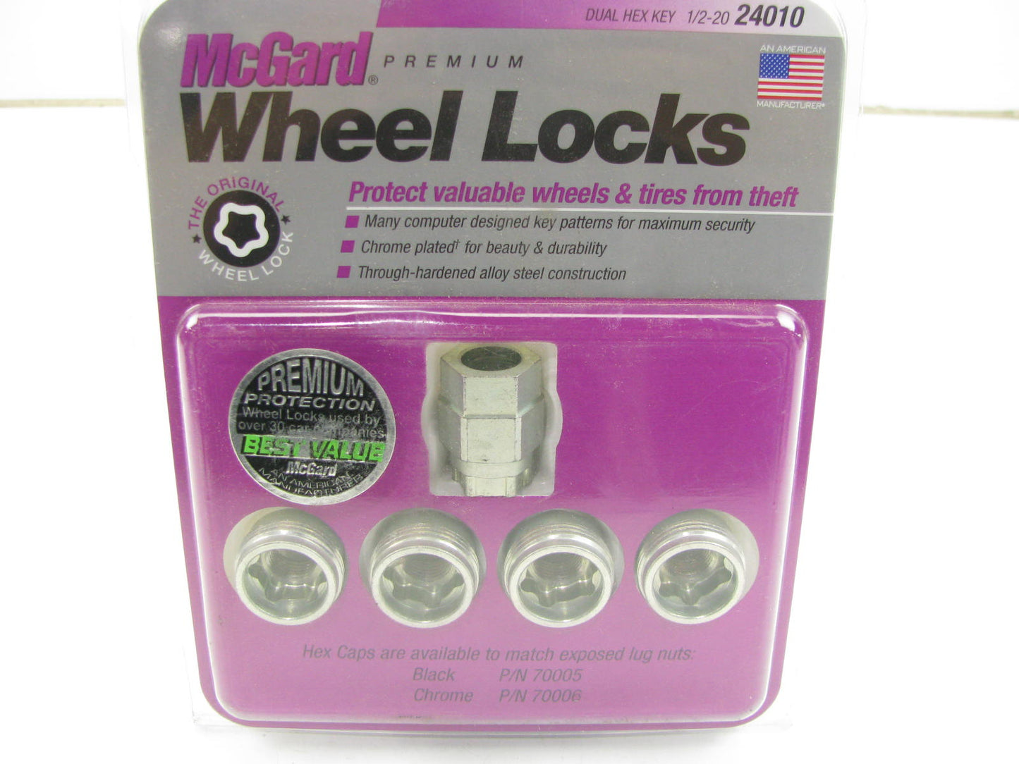 McGard 24010 Cone Seat - Under Hub Cap Wheel Locks Set (1/2'' - 20 Thread Size)