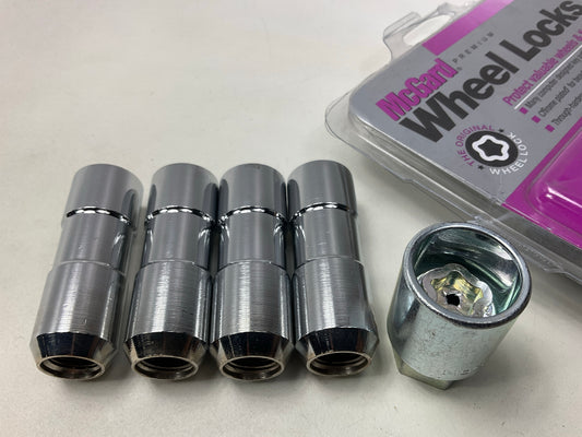 Mcgard 24134 Wheel Lock Set 9/16-18 Nut Duplex Cone Seat 7/8 Hex 2.5''Oal-Chrome