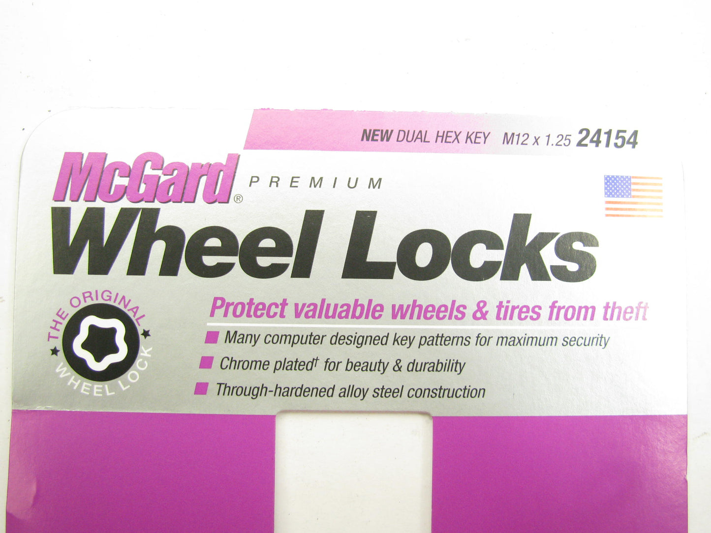 McGard 24154 Chrome Cone Seat Wheel Locks Set - M12 X 1.25 Thread Size