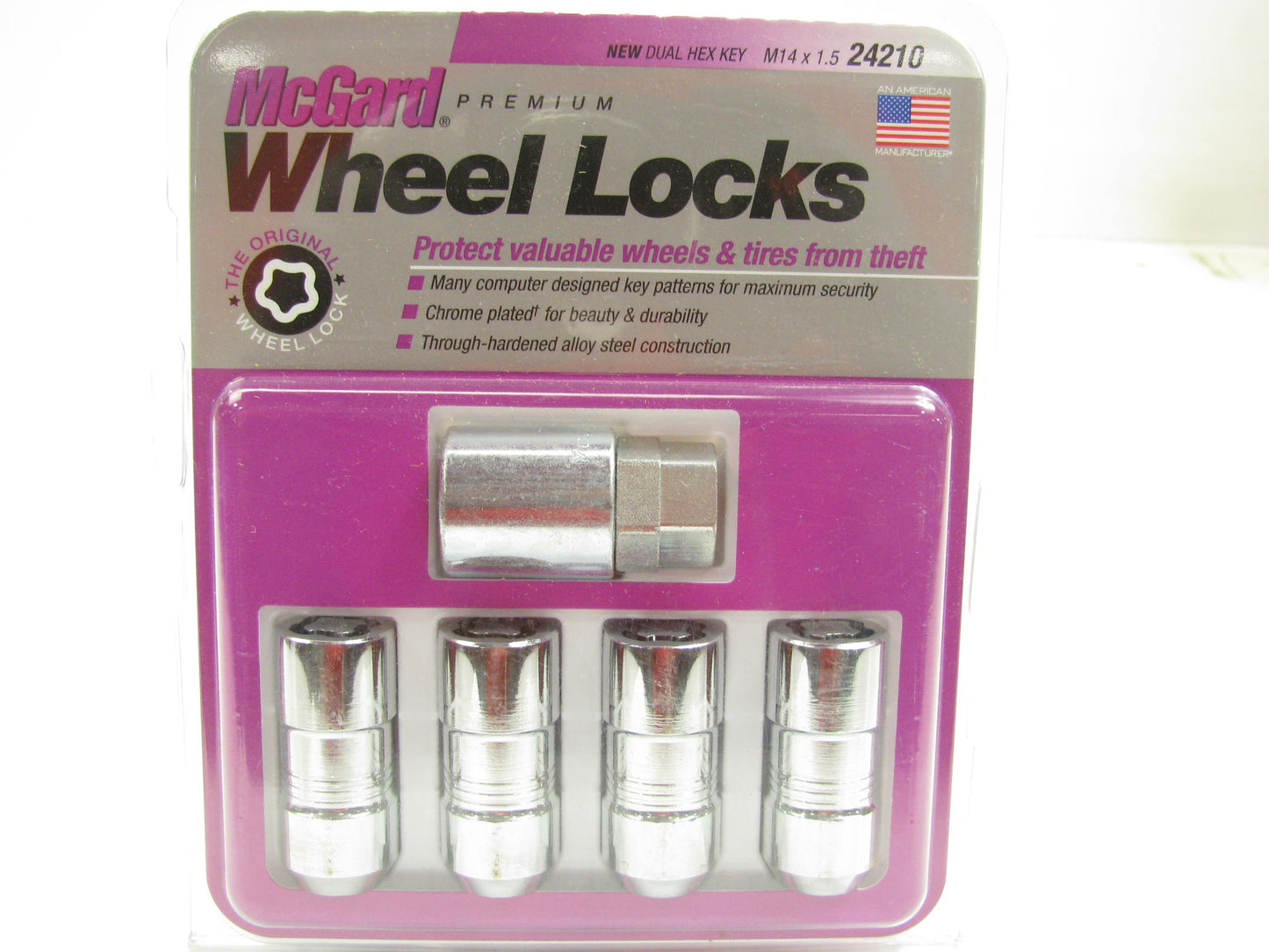 Mcgard 24210 Wheel Lock Set Kit - M14-1.50 Cone Seat - 4/Pack