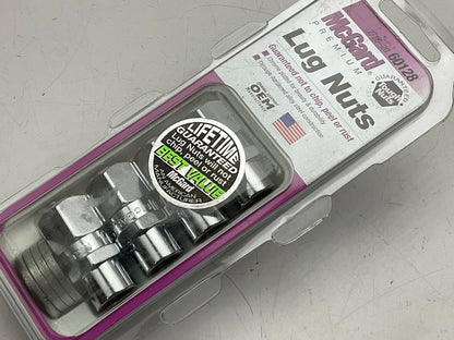 McGard 60128 Chrome Racing Pro Stock .490'' Shank Style Lug Nuts 7/16''-20, 4/Pack