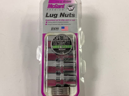 MCGARD 61006 Chrome Racing .746'' Shank Style Lug Nut Set Of 4 (7/16''- 20 Thread)