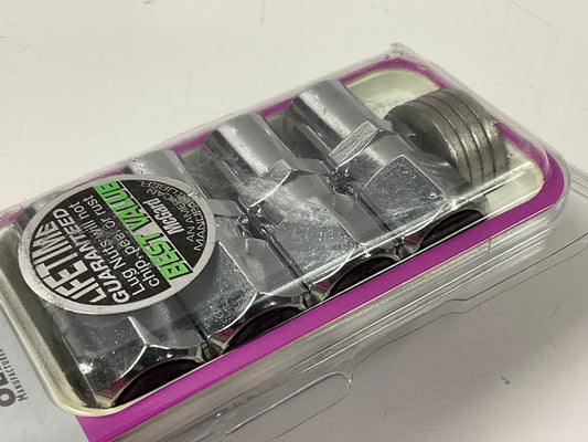 MCGARD 61006 Chrome Racing .746'' Shank Style Lug Nut Set Of 4 (7/16''- 20 Thread)