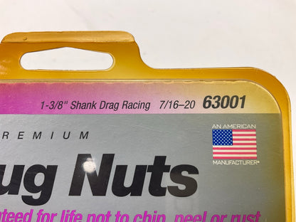 (20) PACK - McGard 63001 Hex Lug Nuts X-Long 1-3/8'' Shank, 7/16-20, 2.475'' Oal