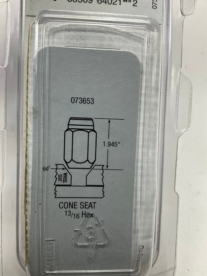 20 / PACK - McGard 64021 Lug Nuts 14mm X 1.50, 13/16'' Hex Cone Closed End Chrome