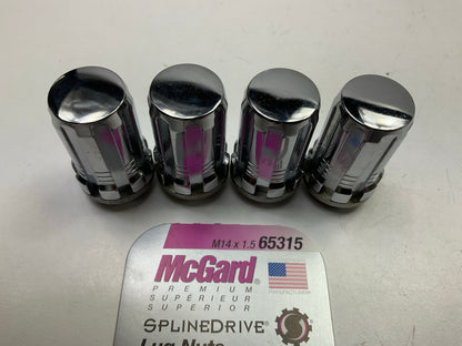 McGard 65315 Spline-Drive Premium M14x1.5 Wheel Lug Nuts - 4 / Pack