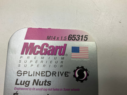 McGard 65315 Spline-Drive Premium M14x1.5 Wheel Lug Nuts - 4 / Pack