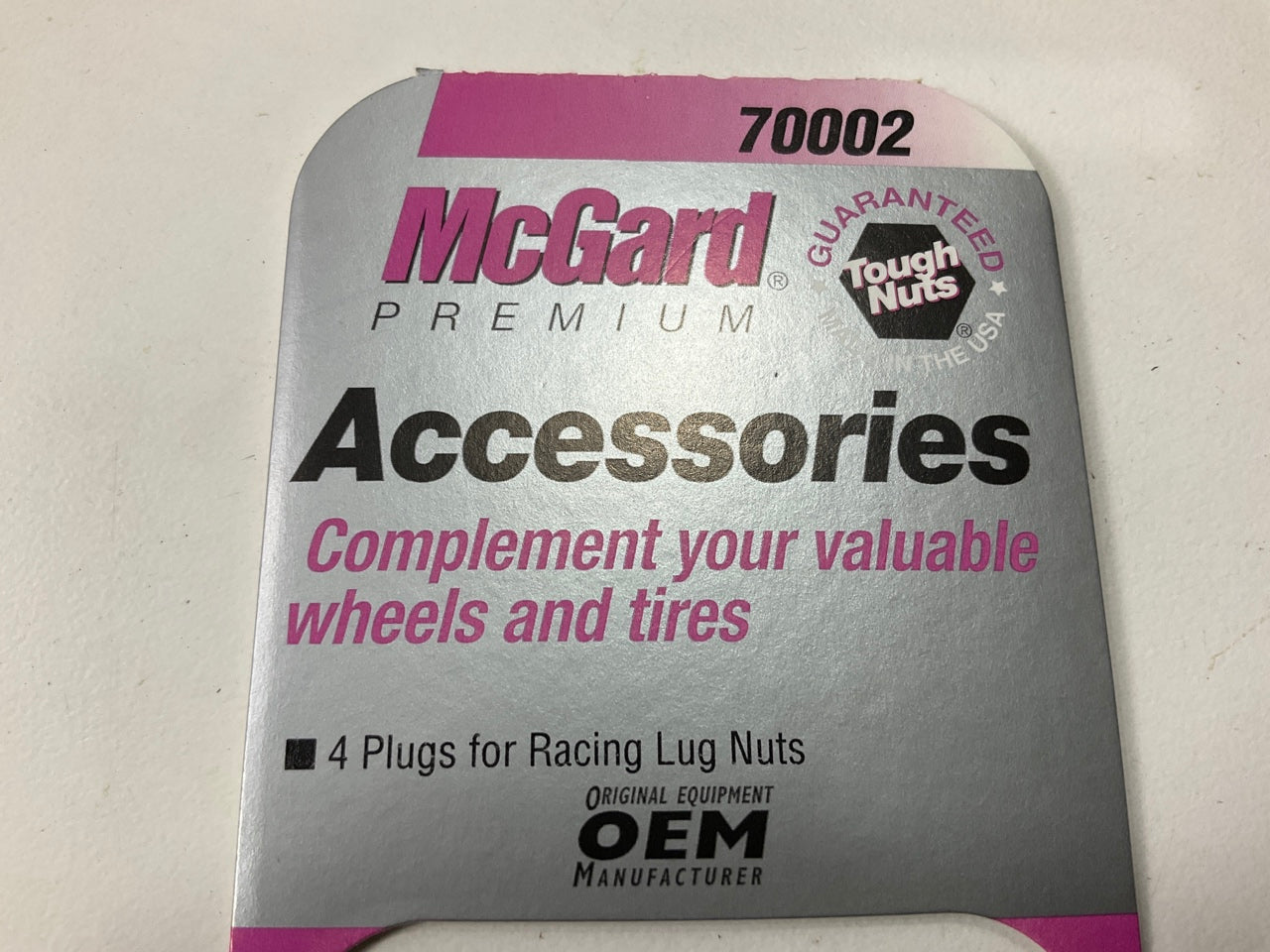 McGard 70002 Black Nylon Replacement Lug Nut Plug Caps, Set Of 4