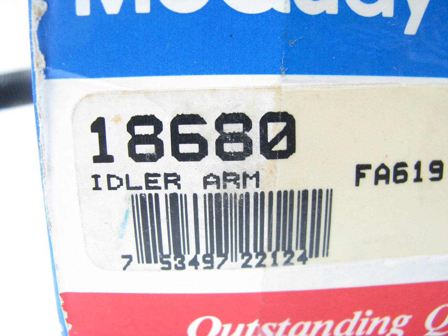 Mcquay-norris 18680 FRONT Steering Idler Arm