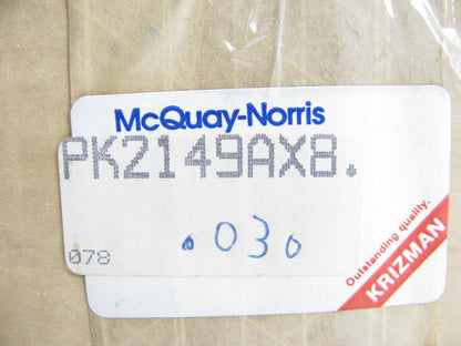 (8) Mcquay-norris 2149AX .030 Engine Pistons For 1980-1987 Dodge 5.9L 360 V8