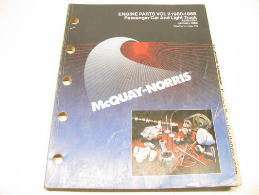 Mcquay-norris A210-210-1 ENGINE PARTS VOL II 1980-1988 Catalog - 170 PAGES