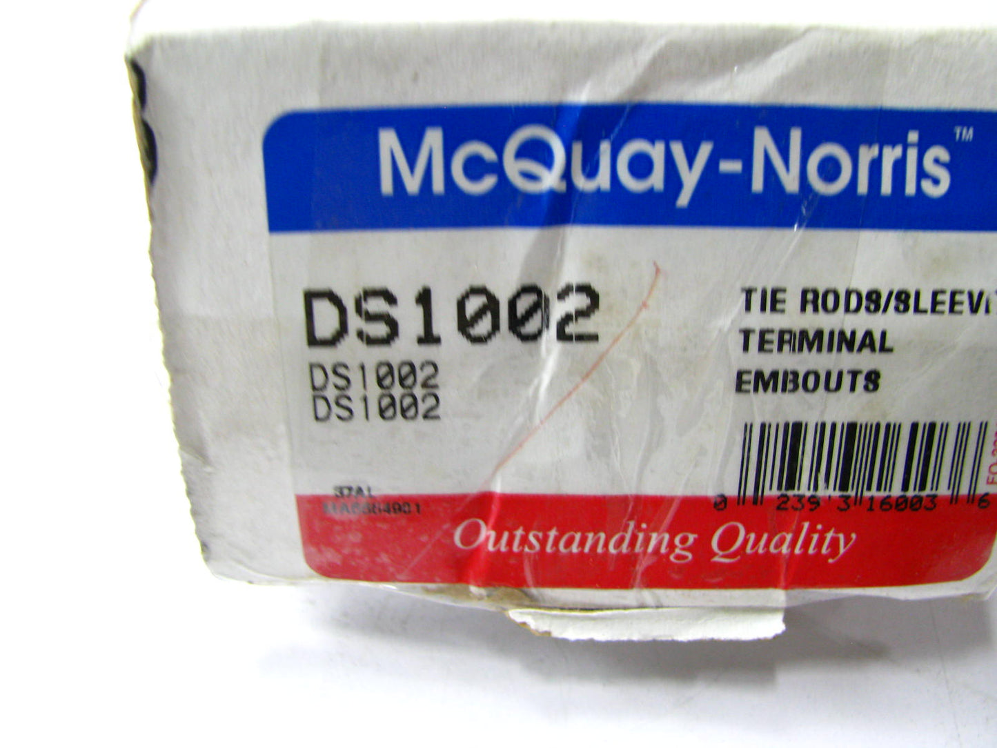 Mcquay-norris DS1002 Front Left Inner Tie Rod End 1980-1985 Ford F250 F350 4WD
