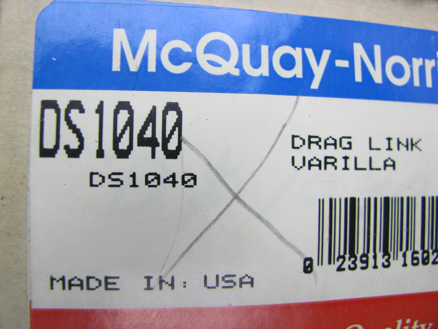 Mcquay-Norris DS1040 Front Left Inner Steering Tie Rod End 83-87 Ford Ranger RWD
