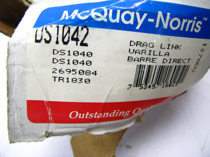 Mcquay-norris DS1042 Front Left Inner Tie Rod End 1983-89 Ford Ranger Bronco II