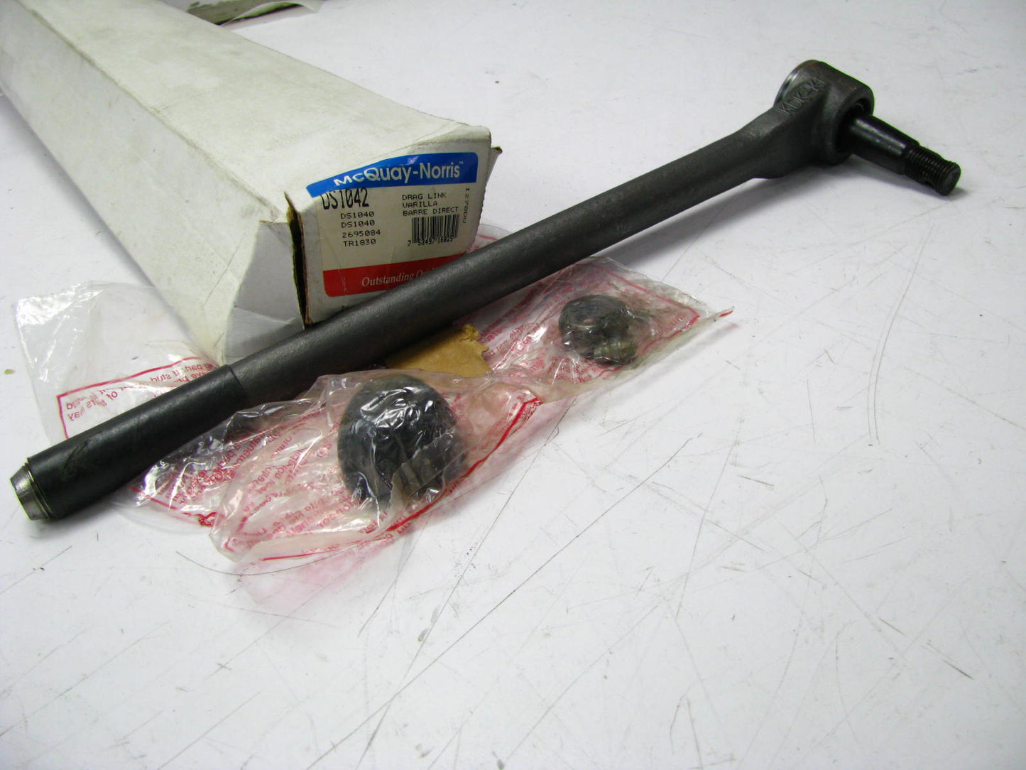 Mcquay-norris DS1042 Front Left Inner Tie Rod End 1983-89 Ford Ranger Bronco II