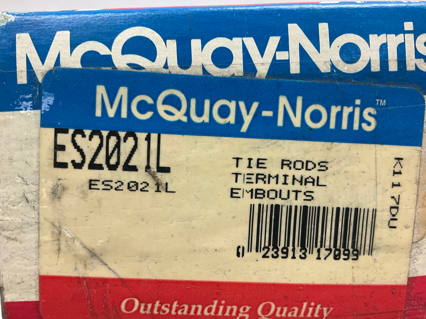 (2) Mcquay-norris ES2021L Inner Tie Rod End 74-75 IHC Harvester 200 75 Travelall