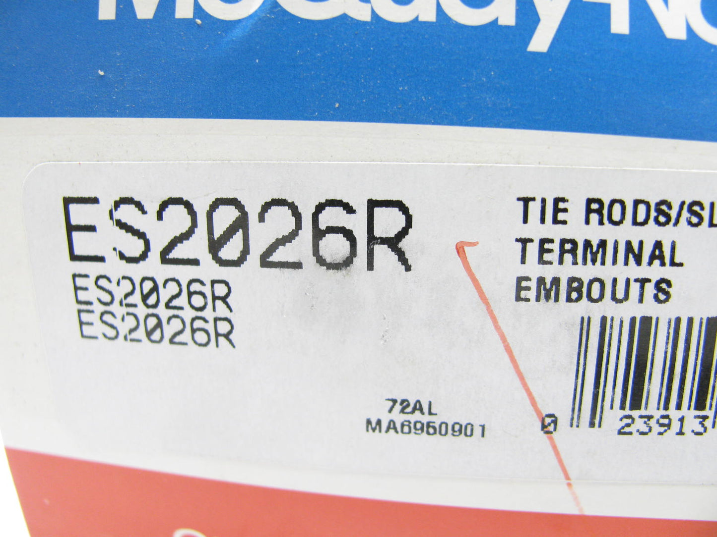 Mcquay-norris ES2026R Steering Tie Rod End - Front Outer