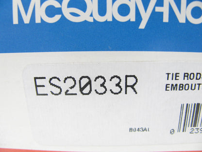 Mcquay-norris ES2033R Steering Tie Rod End - Front Outer