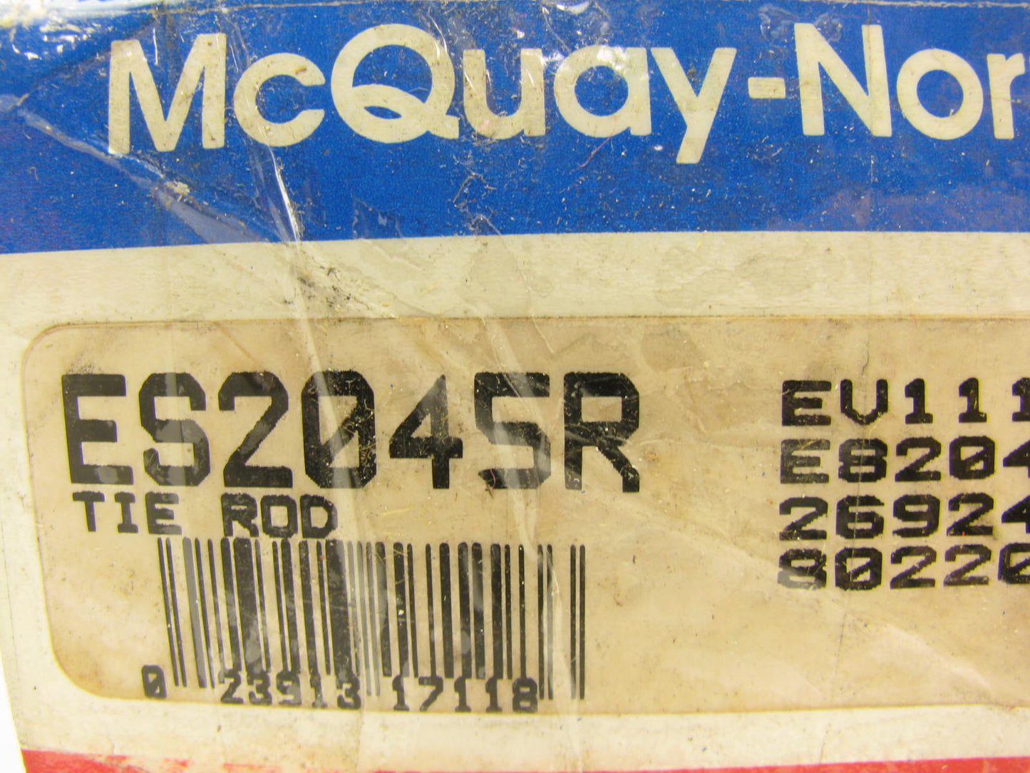 Mcquay-norris ES2045R Steering Tie Rod End - Front Inner 1975-1980 AMC Pacer