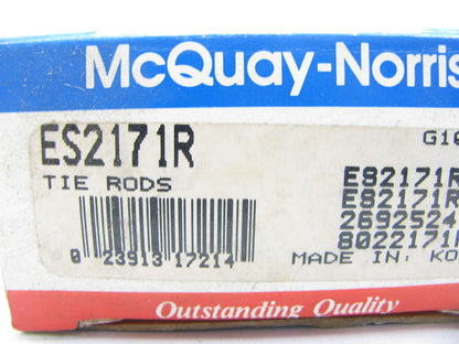 Mcquay-norris ES2171R Steering Tie Rod End - Front Outer