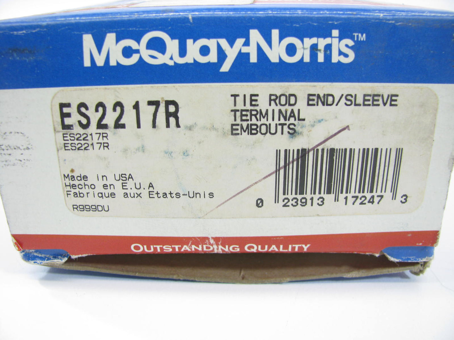 McQuay-Norris ES2217R LEFT OUTER Suspension Steering Tie Rod End