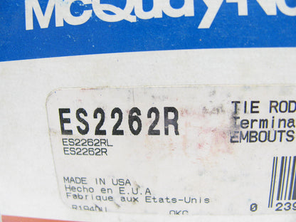 Mcquay-norris ES2262R Front Outer Steering Tie Rod End 1986-1997 Ford Aerostar