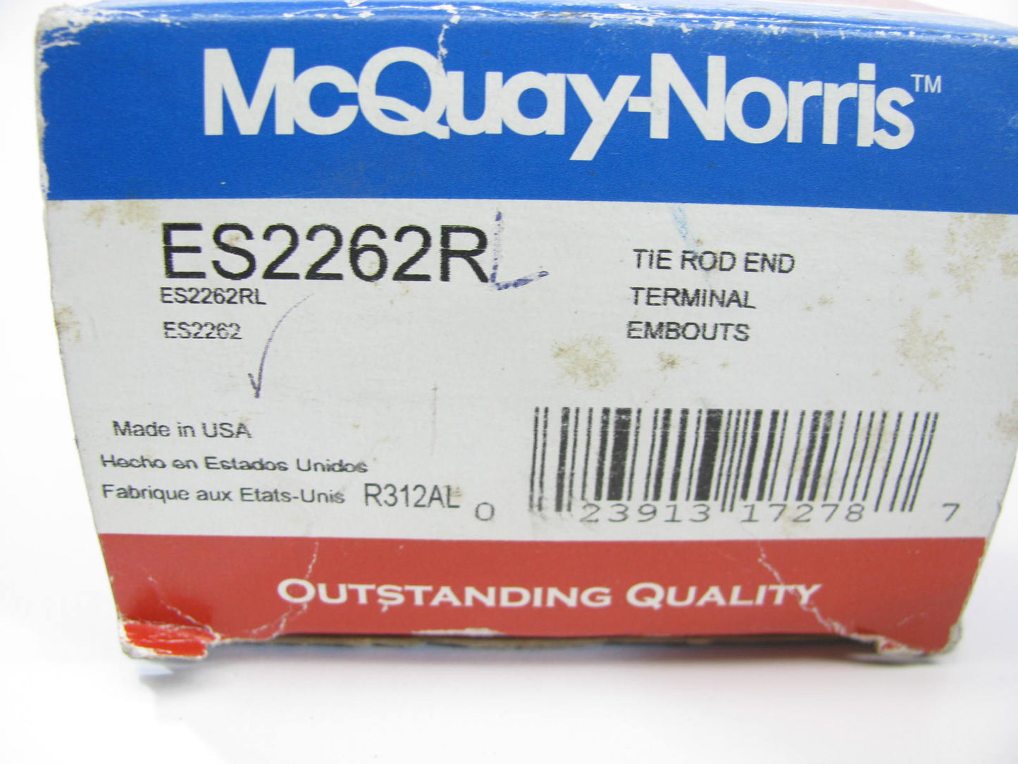 Mcquay-Norris ES2262RL FRONT OUTER Steering Tie Rod End 1986-97 Ford Aerostar