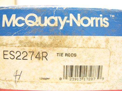 Mcquay-norris ES2274R Steering Tie Rod End - Front Right Outer