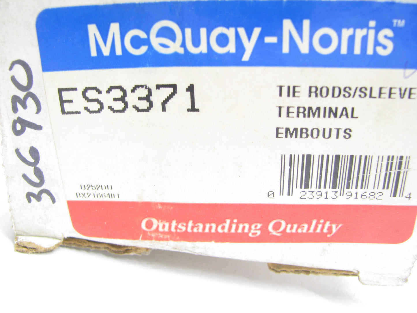 Front Left Inner Steering Tie Rod End McQuay-Norris ES3371