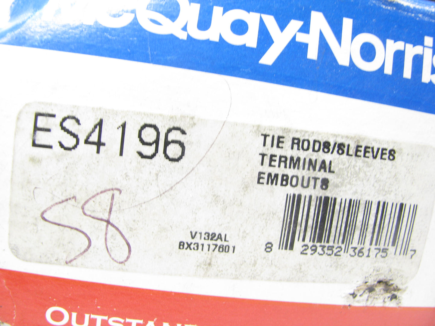 Mcquay-norris ES4196 Front Inner Steering Tie Rod End
