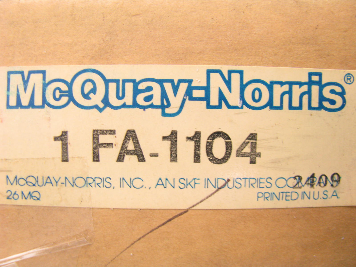 (2) Mcquay-norris FA-1104 REAR LOWER Suspension Control Arms - PAIR