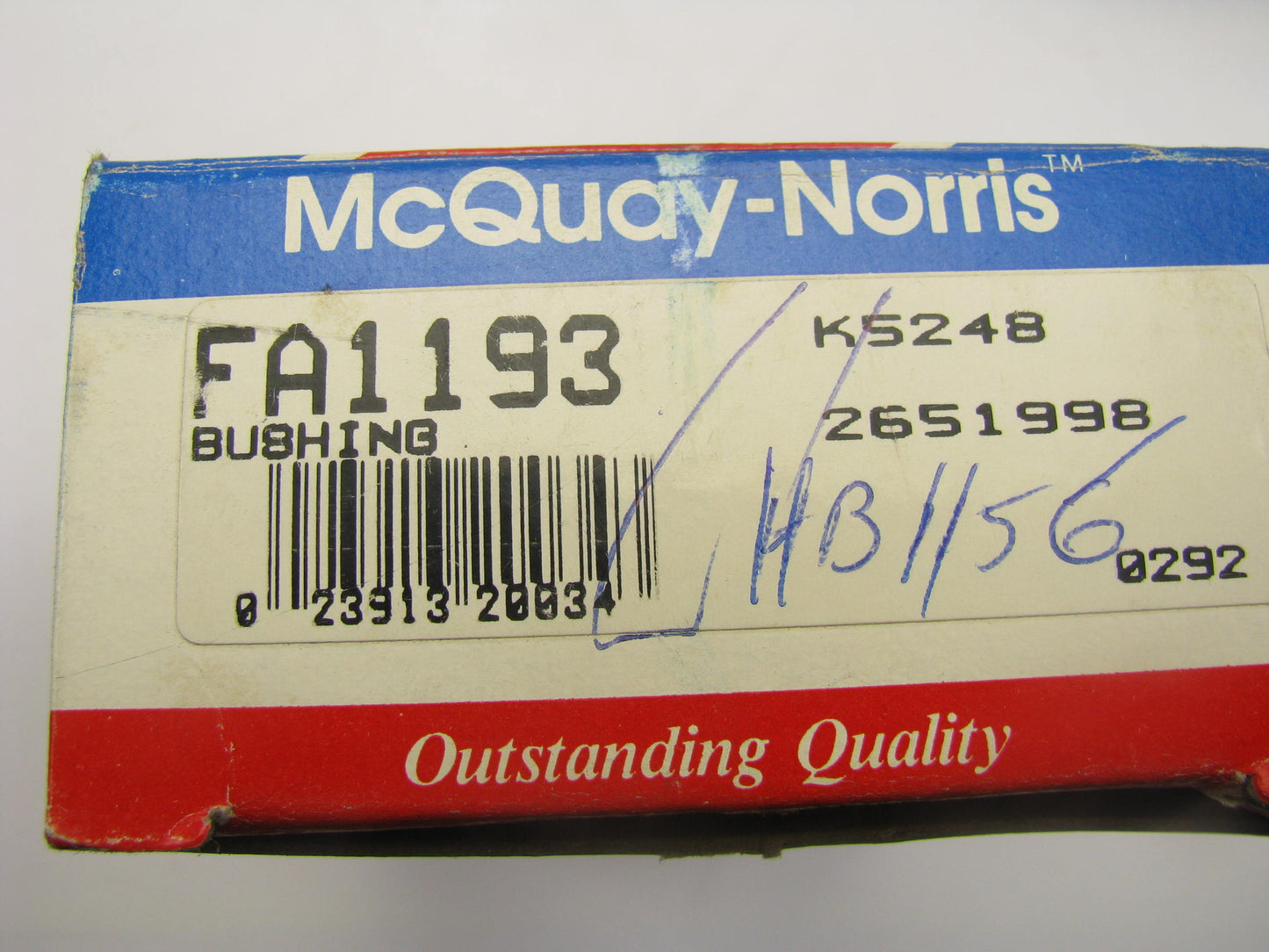 Mcquay-norris FA1193 Suspension Stabilizer Sway Bar Bushing Kit - Front