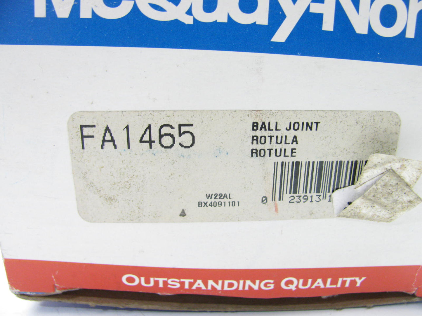MCQUAY-NORRIS FA1465 Front Lower Ball Joint For 1985-1988 Nova 1984-88 Corolla