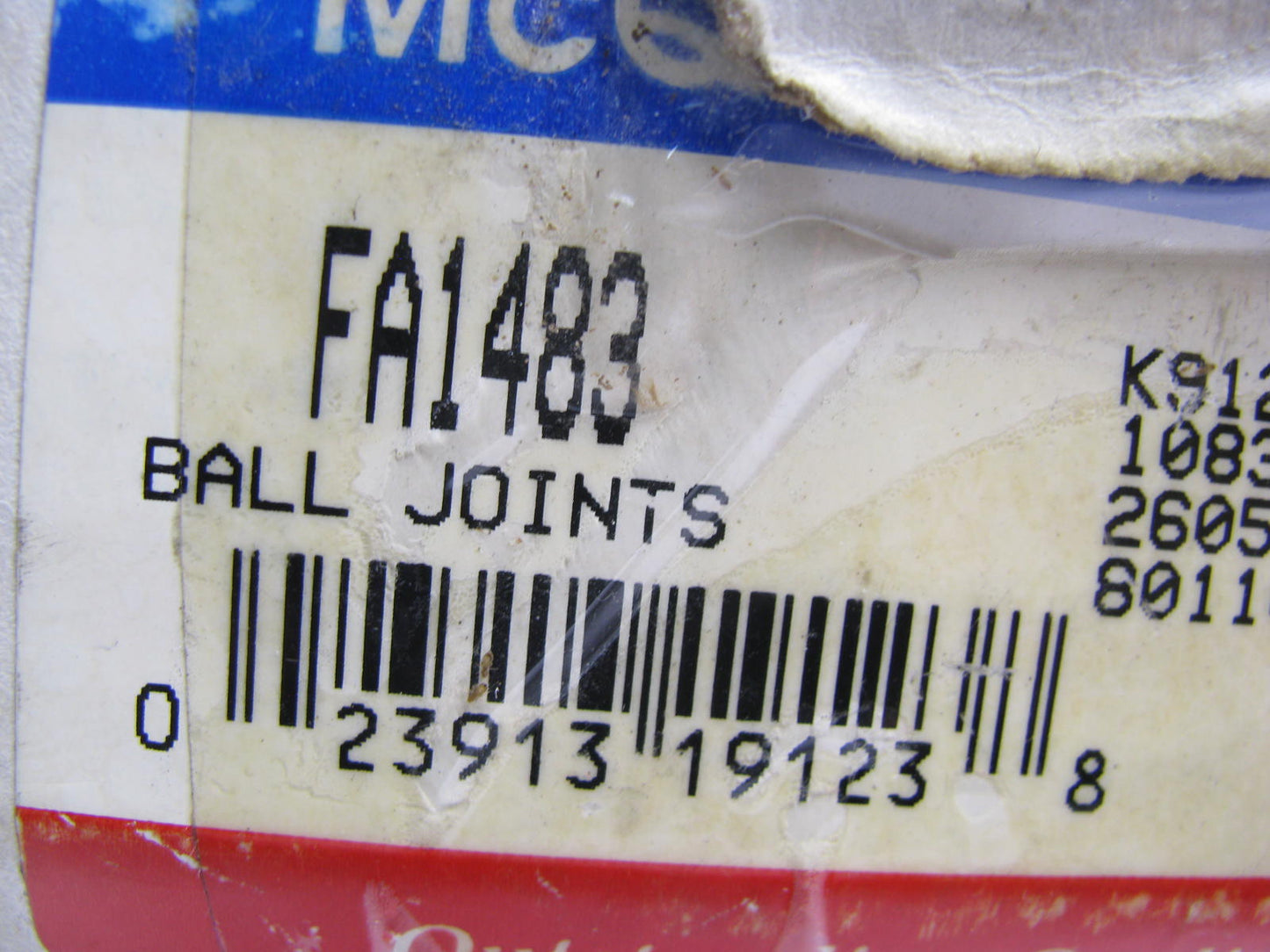 Mcquay-Norris FA1483 FRONT LOWER LEFT Control Arm & Ball Joint
