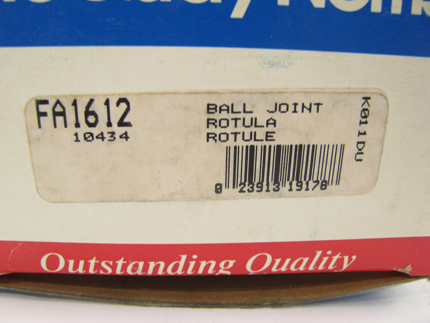 Mcquay-norris FA1612 Suspension Ball Joint Front Lower