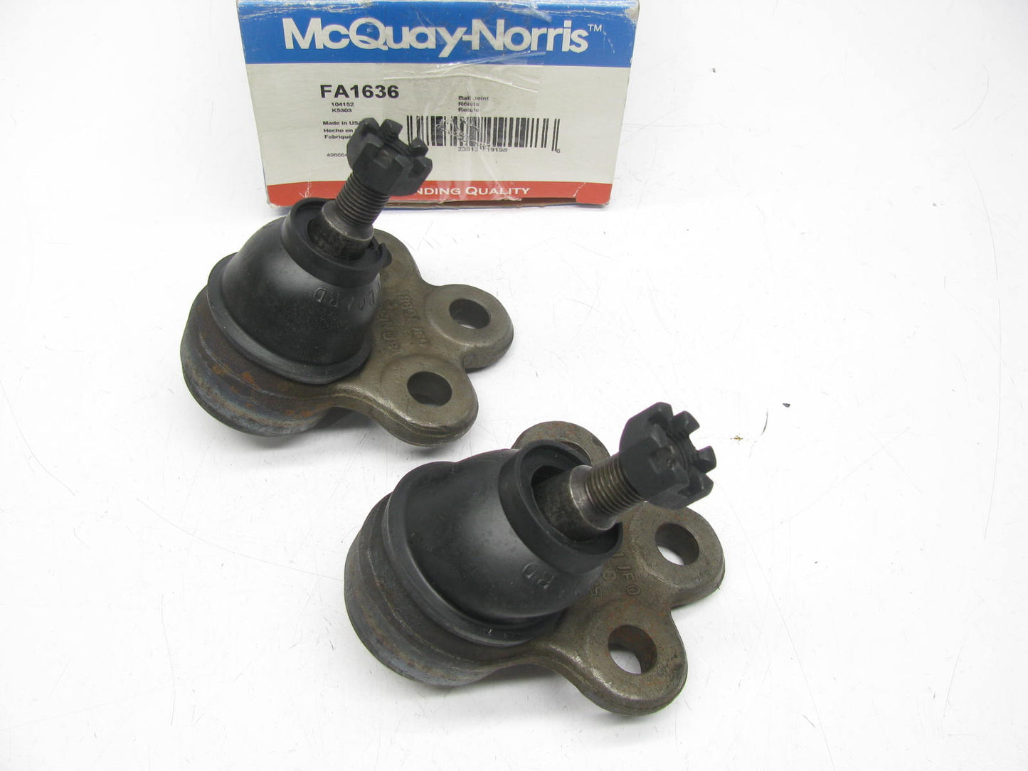 (2) Mcquay-norris FA1636 FRONT LOWER Suspension Ball Joints