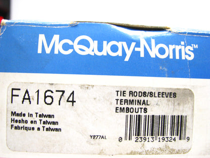 Rack And Pinion Bellows  -Power Steering McQuay-Norris FA1674